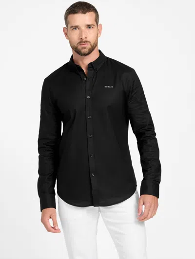 Guess Factory Harry Woven Shirt In Black