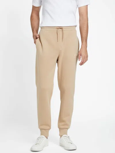 Guess Factory Harvey Logo Joggers In Beige