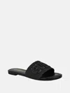 Guess Factory Havas Denim Slide Sandals In Black