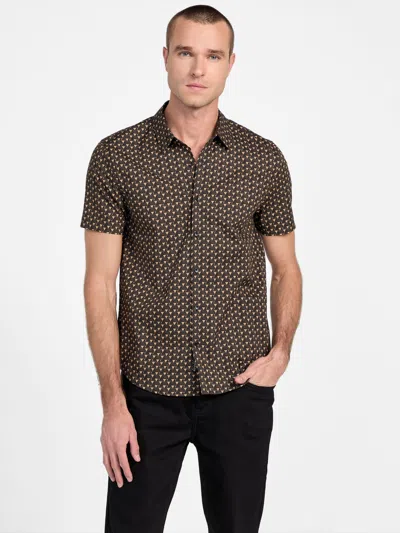 Guess Factory Hayden Short-sleeve Shirt In Brown