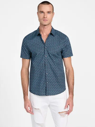 Guess Factory Hayden Short-sleeve Shirt In Blue