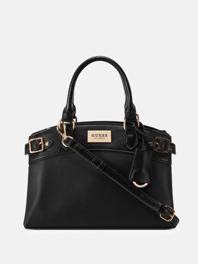 Guess Factory Hayworth Small Satchel In Black