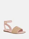 Guess Factory Hazens Logo Sandals In Pink
