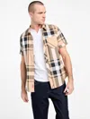 Guess Factory Hertz Plaid Pocket Shirt In Multi