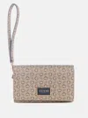 Guess Factory Hilda Logo Phone Organizer In Neutral