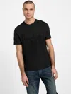Guess Factory Hiro Crewneck Logo Tee In Black