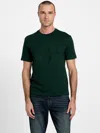 Guess Factory Hiro Crewneck Logo Tee In Green