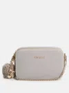 Guess Factory Holly Faux-fur Crossbody In Gray