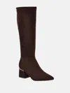 Guess Factory Hoppers Suede Tall Dressy Boots In Brown