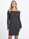 Guess Factory Iman Sweater Dress In Black