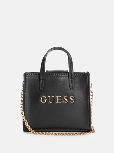 Guess Factory Irvington Micro Tote In Black