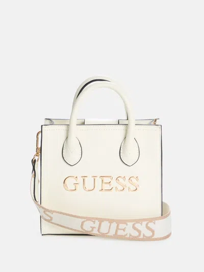 Guess Factory Irvington Mini Tote In White