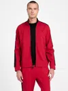 Guess Factory Ismael Logo-tape Jacket In Red
