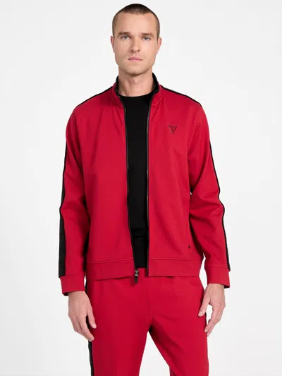 Guess Factory Ismael Logo-tape Jacket In Red