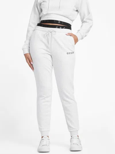 Guess Factory Ivy Mesh Logo Joggers In White