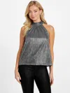 Guess Factory Ivy Metallic Top In Gray