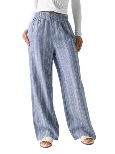 Guess Factory Jasper Palazzo Pants In Blue