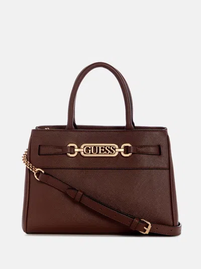 Guess Factory Jayla Satchel In Brown