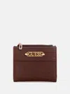 Guess Factory Jayla Snap Wallet In Brown