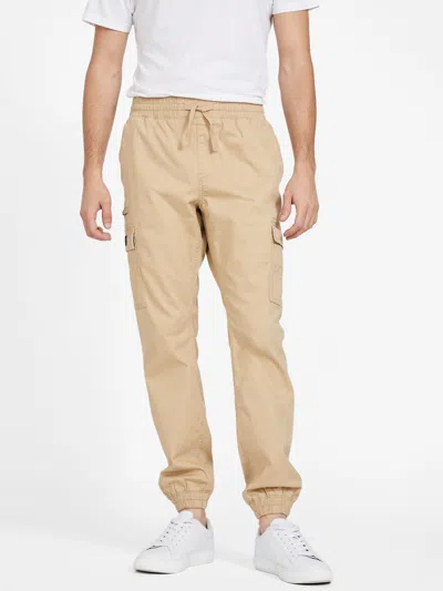 Guess Factory Jenner Cargo Joggers In Brown
