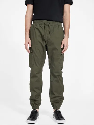 Guess Factory Jenner Cargo Joggers In Green