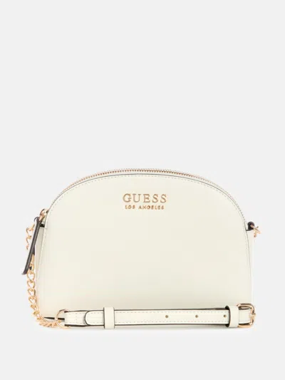 Guess Factory Jennice Dual-zip Crossbody In White