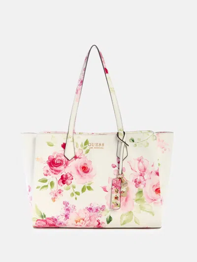Guess Factory Jennice Floral Carryall In Purple