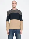 Guess Factory Johnny Wool-blend Color-block Sweater In Multi