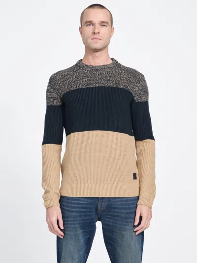 Guess Factory Johnny Wool-blend Color-block Sweater In Multi