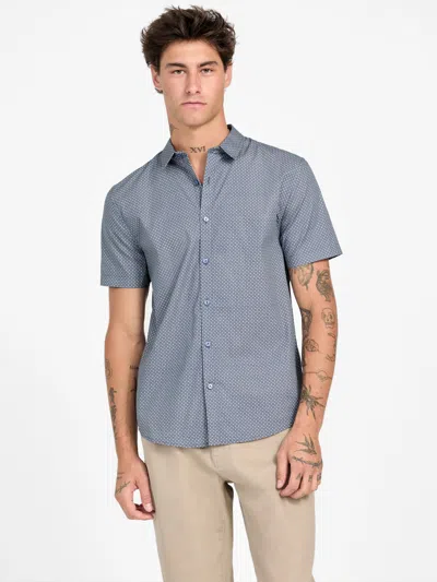 Guess Factory Johnson Geo Woven Shirt In Multi