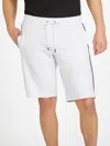 Guess Factory Julian Logo-tape Shorts In White