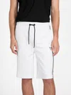 Guess Factory Julian Logo-tape Shorts In White