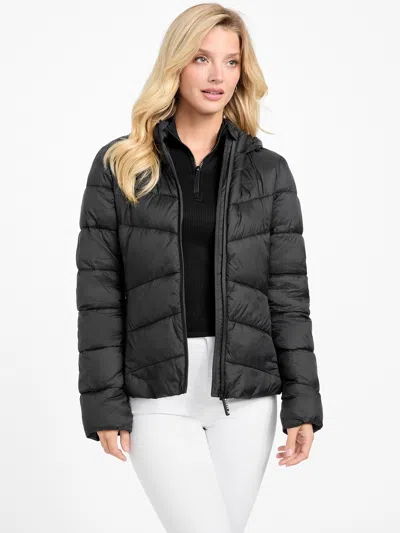Guess Factory Juli Hooded Jacket In Black