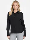 Guess Factory Julie Button-down Shirt In Black