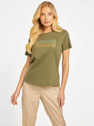 Guess Factory Junie Crewneck Tee In Black