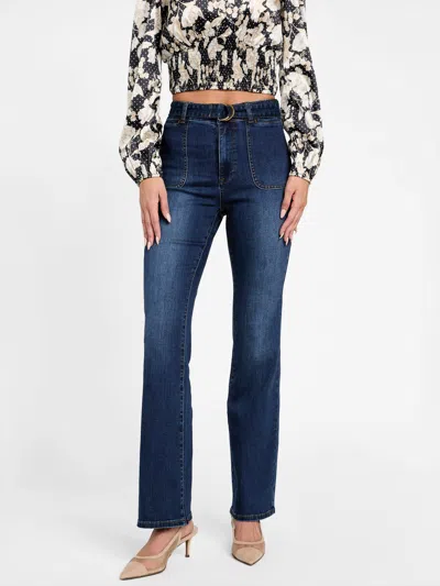Guess Factory Juniper Bootcut Jeans In Blue