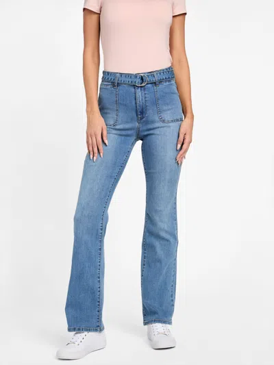 Guess Factory Juniper Bootcut Jeans In Multi