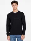 Guess Factory Kalico Logo Long-sleeve Tee In Black