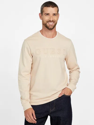 Guess Factory Kalico Logo Long-sleeve Tee In Blue