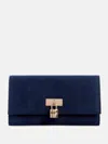 Guess Factory Kaline Faux-suede Slim Clutch Wallet In Multi