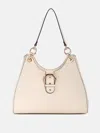 Guess Factory Kaline Satchel In White