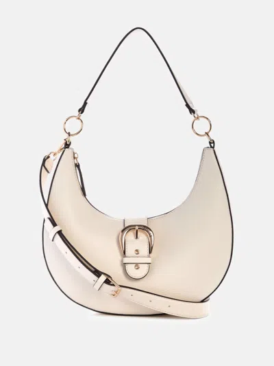 Guess Factory Kaline Shoulder Bag In White