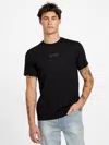 Guess Factory Kareem Logo Crewneck Tee In Black