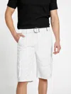 Guess Factory Karl Cargo Shorts In White