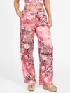 Guess Factory Karly Printed Satin Pants