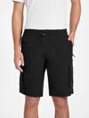 Guess Factory Denzel Hybrid Cargo Shorts In Black