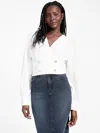 Guess Factory Kasey Crop Top In White