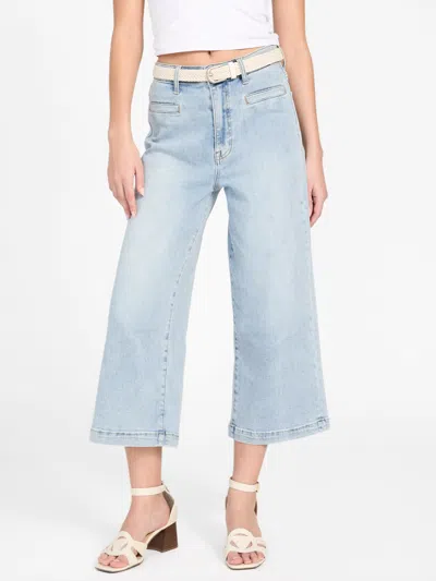 Guess Factory Kassandra Crop Wide Leg Jeans