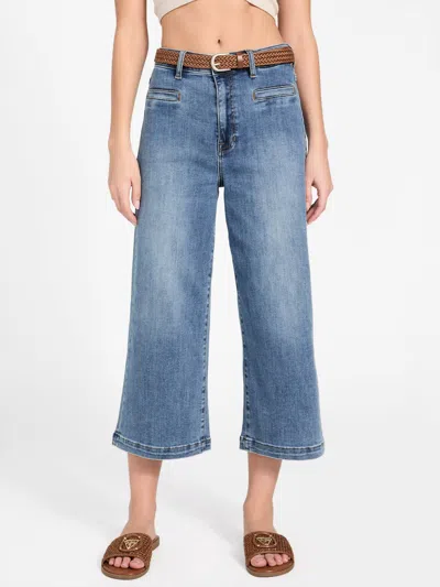 Guess Factory Kassandra Crop Wide Leg Jeans
