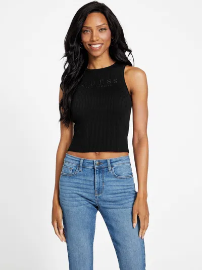 Guess Factory Kat Sweater Tank In Black